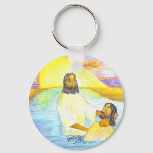Jezus' Baptisme Sleutelhanger (Voorkant)