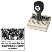 Jezus Bedankt Rubberstempel (Gestempeld)