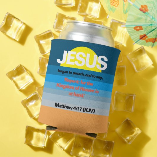 Jezus begon te preken. Matt. 4:17 Hawaïaanse zonso Blikjeskoeler (Insitu Zomer)