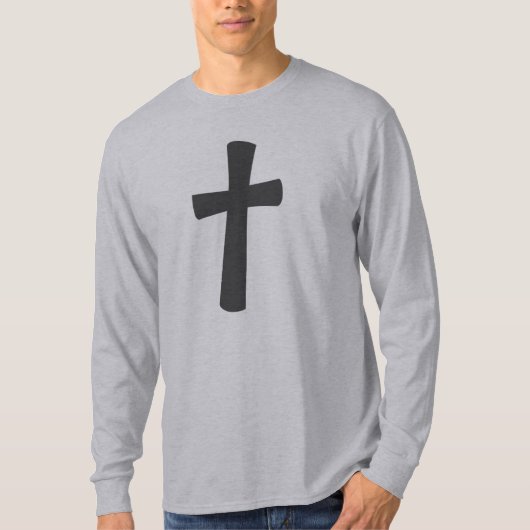 Jezus begon te preken. Matt. 4:17 (KJV) Grijs krui T-shirt (Voorkant)