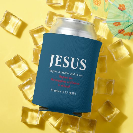 Jezus begon te preken. Matthew 4:17 Blikjeskoeler (Insitu Zomer)
