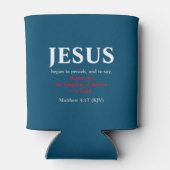 Jezus begon te preken. Matthew 4:17 Blikjeskoeler (Achterkant)