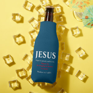Jezus begon te preken. Matthew 4:17 Flesjeskoeler