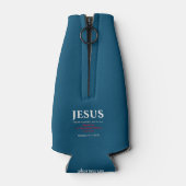 Jezus begon te preken. Matthew 4:17 Flesjeskoeler (Achterkant)