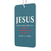 Jezus begon te preken. Matthew 4:17 Luchtverfrisser (Links)