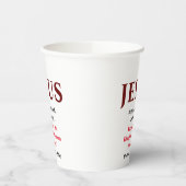 Jezus begon te preken. Matthew 4:17 Papieren Bekers (Links)