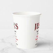 Jezus begon te preken. Matthew 4:17 Papieren Bekers (Rechts)