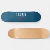 Jezus begon te preken. Matthew 4:17 Persoonlijk Skateboard (Horizontaal)
