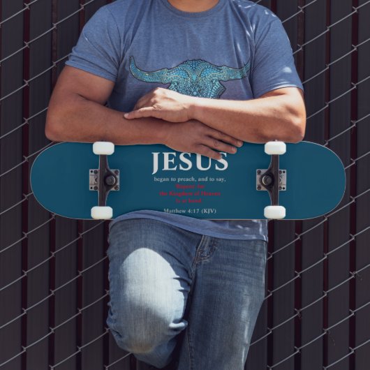 Jezus begon te preken. Matthew 4:17 Persoonlijk Skateboard (Buiten 3)