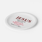 Jezus begon te preken. Matthew 4:17 Tiny Papieren Bordje (Gekanteld)