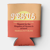 Jezus begon te preken. Mt. 4:17 Dag van de Arbeid Blikjeskoeler (Voorkant)