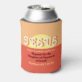 Jezus begon te preken. Mt. 4:17 Dag van de Arbeid Blikjeskoeler (Blikje Achterkant)