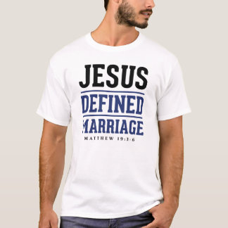Jezus Bepaalde huwelijken T-shirt