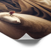 Jezus beschermt zijn geliefde schapen poster (Hoek)