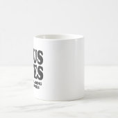 Jezus bespaart tijd voor het lezen van verboden bo koffiemok (Center)