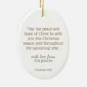 JEZUS BESTE CADEAU OOIT Geboorte Ster Kerstmis Keramisch Ornament (Achterkant)