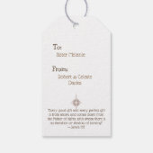 JEZUS BESTE CADEAU OOIT Kerstmis Schrift Cadeaulabel (Achterkant)