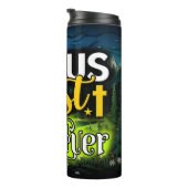 Jezus: Beste geschenk ooit gloeiend Thermosbeker (Geroteerd rechts)