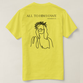 Jezus betaalde alles, zwart T-shirt met print