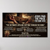 Jezus Betaalde de Prijs Poster (Voorkant)