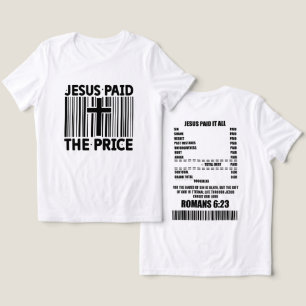 Jezus betaalde de prijs voor het T-shirt