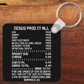 Jezus betaalde het alle christendom Christelijke B Sleutelhanger (Achterkant)