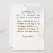 Jezus betaalde het allemaal Christelijke hymne Paa (Achterkant)