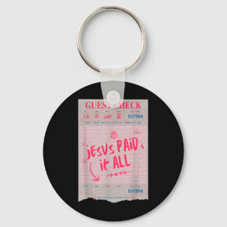 Jezus betaalde het allemaal grappige Christelijke Sleutelhanger