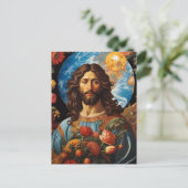 *~* Jezus Betrokken Universum Aarde AP50 Kosmisch Briefkaart (Staand voorkant)