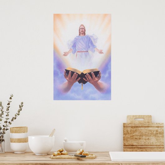Jezus Bible Vintage poster (Keuken)