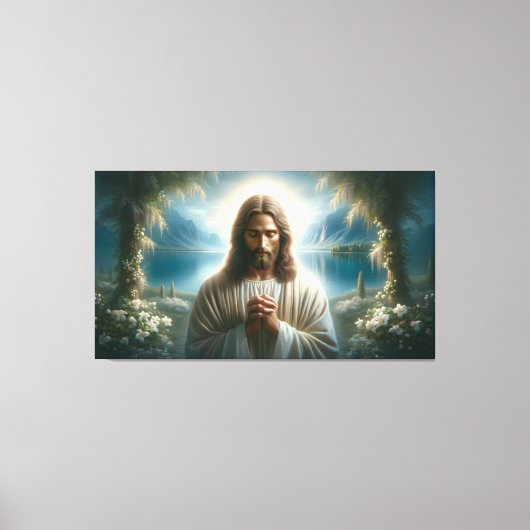 Jezus bidden canvas afdruk (Voorkant)