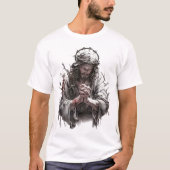 Jezus Biddend Geloof T-shirt (Voorkant)