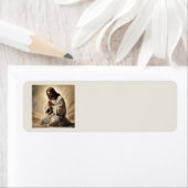 Jezus bidt Adresetiketten Etiket (Insitu)