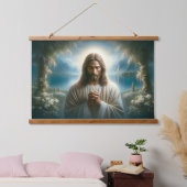 Jezus bidt hangend wandkleed (Slaapkamer)