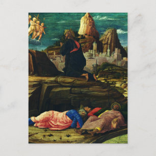 Jezus bidt in de Hof van Gethsemane Briefkaart