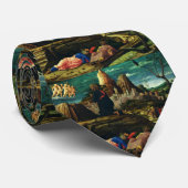 Jezus bidt in de Hof van Gethsemane Stropdas (Opgerold)