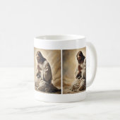 Jezus bidt koffie Mok (Voorkant rechts)