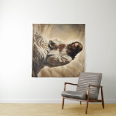 Jezus bidt kunstwandtapijt wandkleed (In Situ (horizontaal))