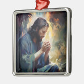 Jezus bidt Ornament (Links)
