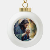 Jezus bidt Ornament (Voorkant)