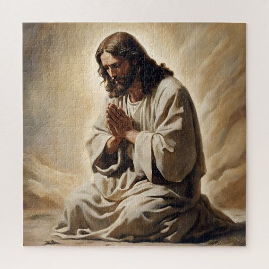 Jezus bidt puzzel (Verticaal)