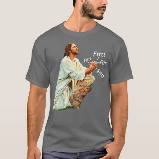 Jezus bidt tot de Hemelse Vader T-shirt