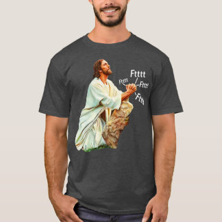 Jezus bidt tot de Hemelse Vader T-shirt