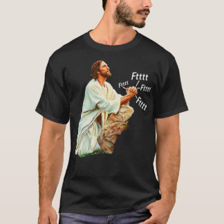 Jezus bidt tot de Hemelse Vader T-shirt