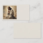 Jezus bidt Visitekaartjes (Voorkant / Achterkant)