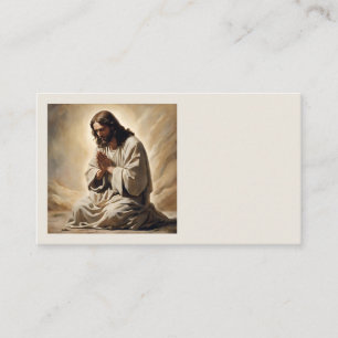 Jezus bidt Visitekaartjes