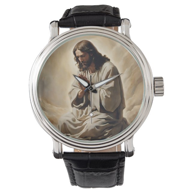 Jezus bidwacht horloge (Voorkant)