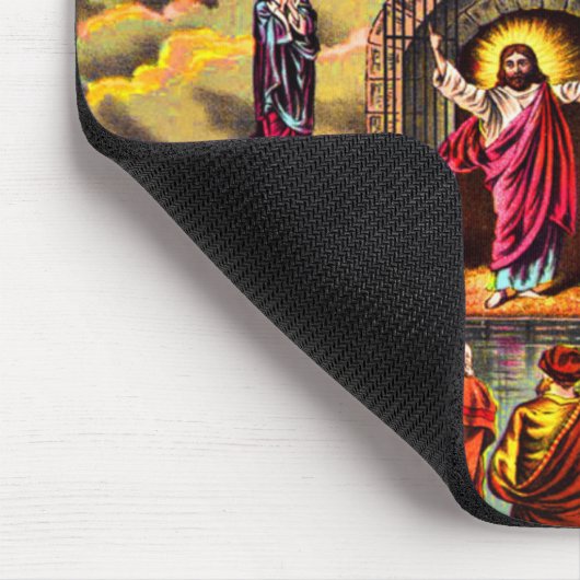 Jezus bij de geit van de hemel muismat (Hoek)