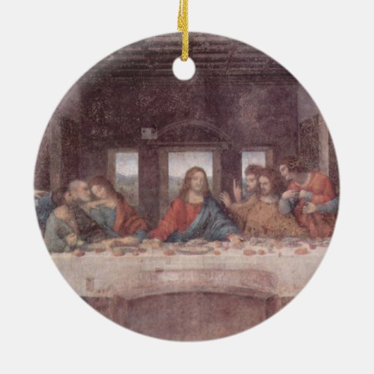 Jezus bij de laatste Supper, Leonardo da Vinci Keramisch Ornament (Achterkant)