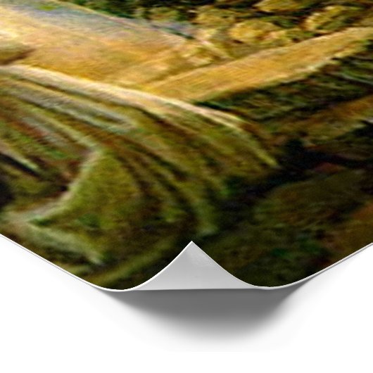 Jezus bij de poort van de hemel poster (Hoek)